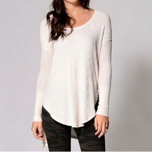 Women's Cream Long Sleeve Top